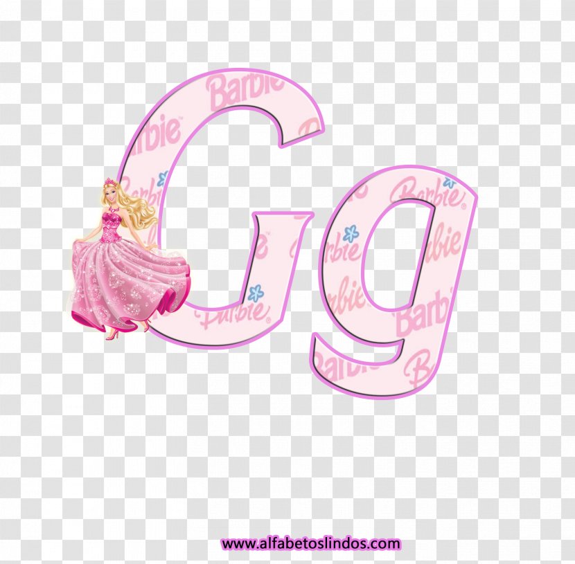 Barbie Pink Alphabet Magique Letter - Magenta Transparent PNG