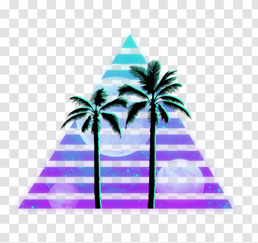 Visual Arts Vaporwave Desktop Wallpaper Clip Art - Tree Transparent PNG