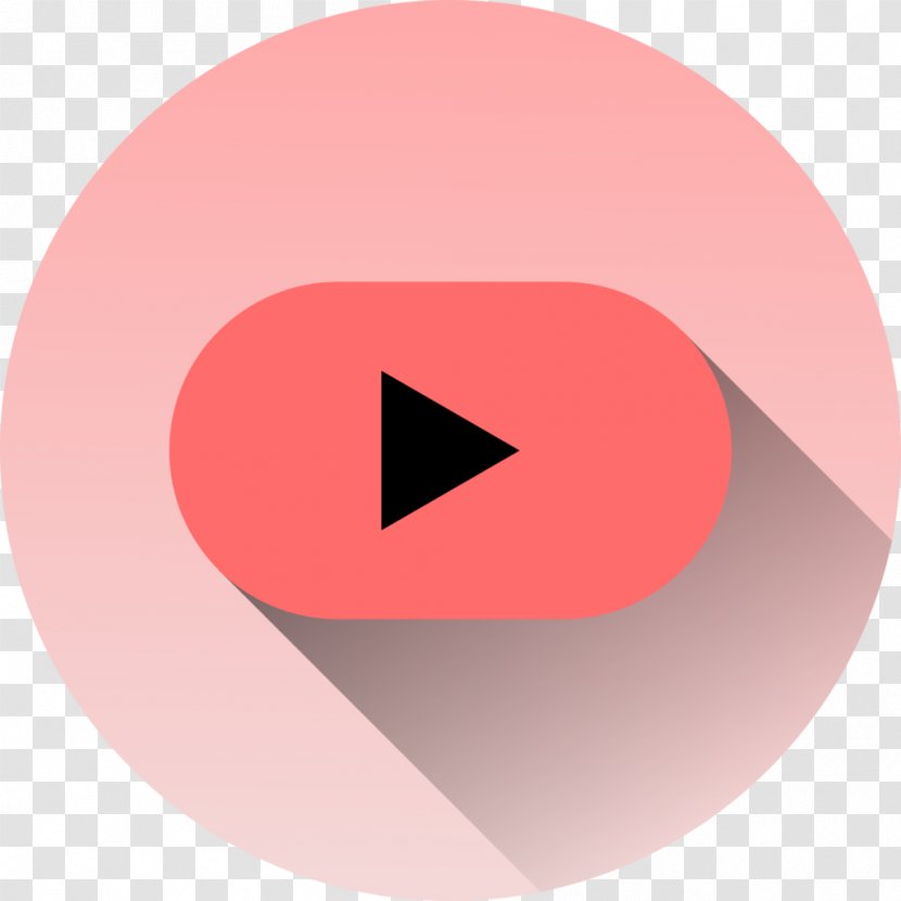 Lip Mouth Circle Maroon - Youtube Transparent PNG