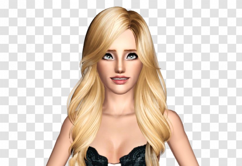 The Sims 4 3 Model Blond Hair - Human Color Transparent PNG