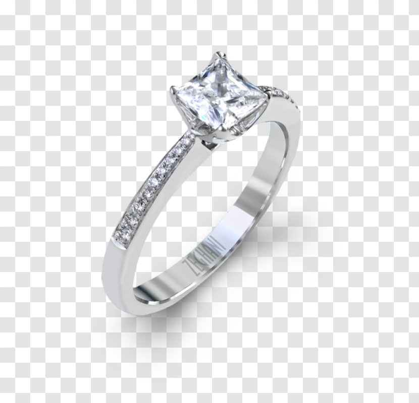 Silver Wedding Ring Body Jewellery Diamond Transparent PNG