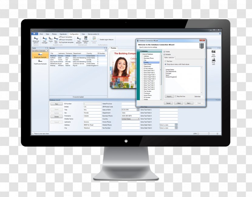 Computer Software Card Printer Evolve User Interface Design - Organization Transparent PNG