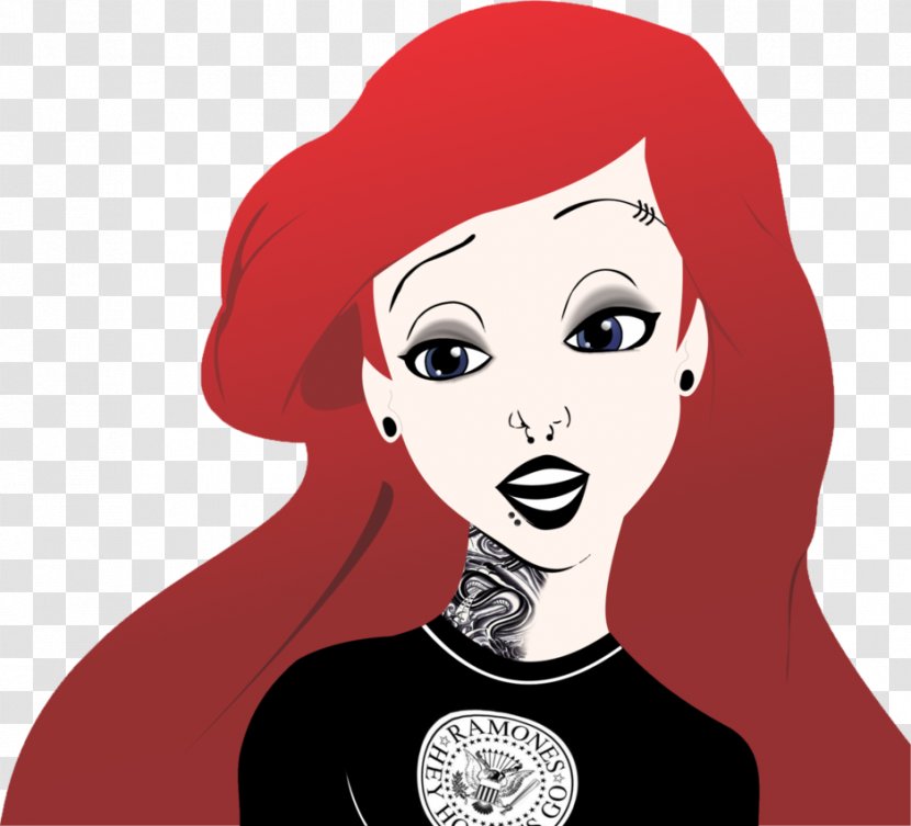 Ariel Disney Princess Princesas The Walt Company Punk Rock - Frame Transparent PNG