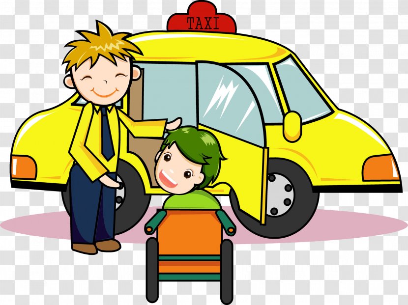 Bus Wheelchair Disability Cartoon - Play - Children In Wheelchairs Transparent PNG