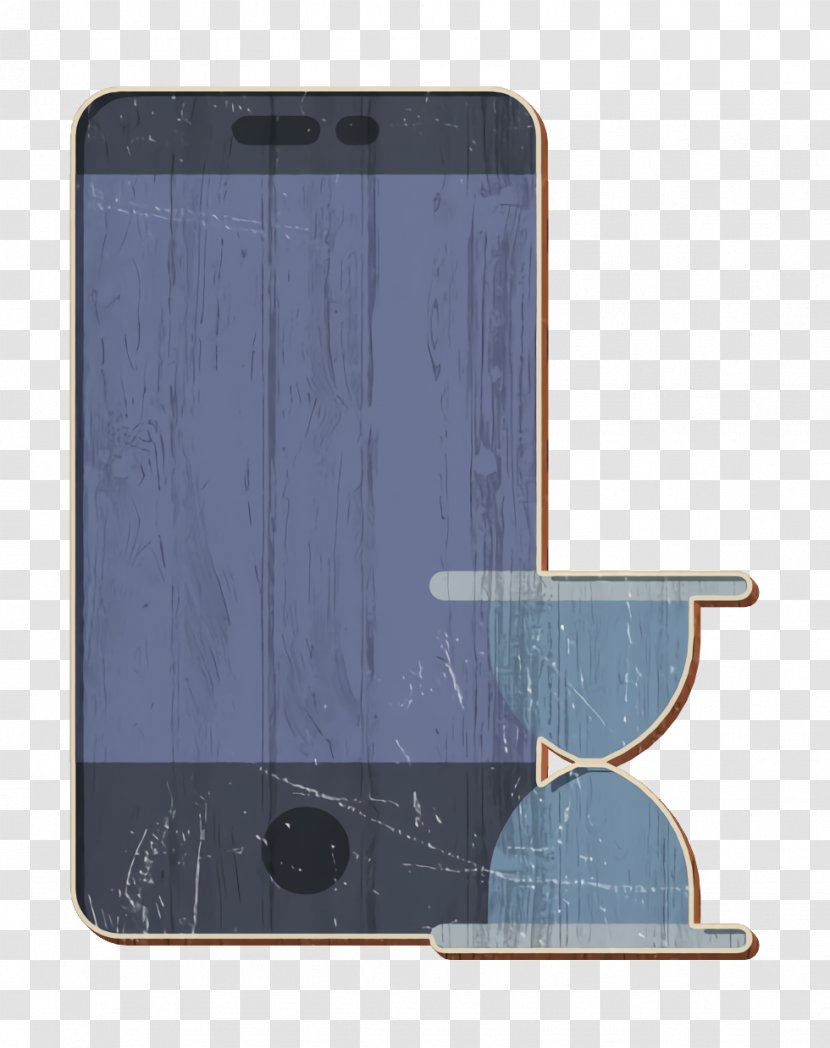 Smartphone Icon Interaction Assets - Blue - Electronic Device Table Transparent PNG