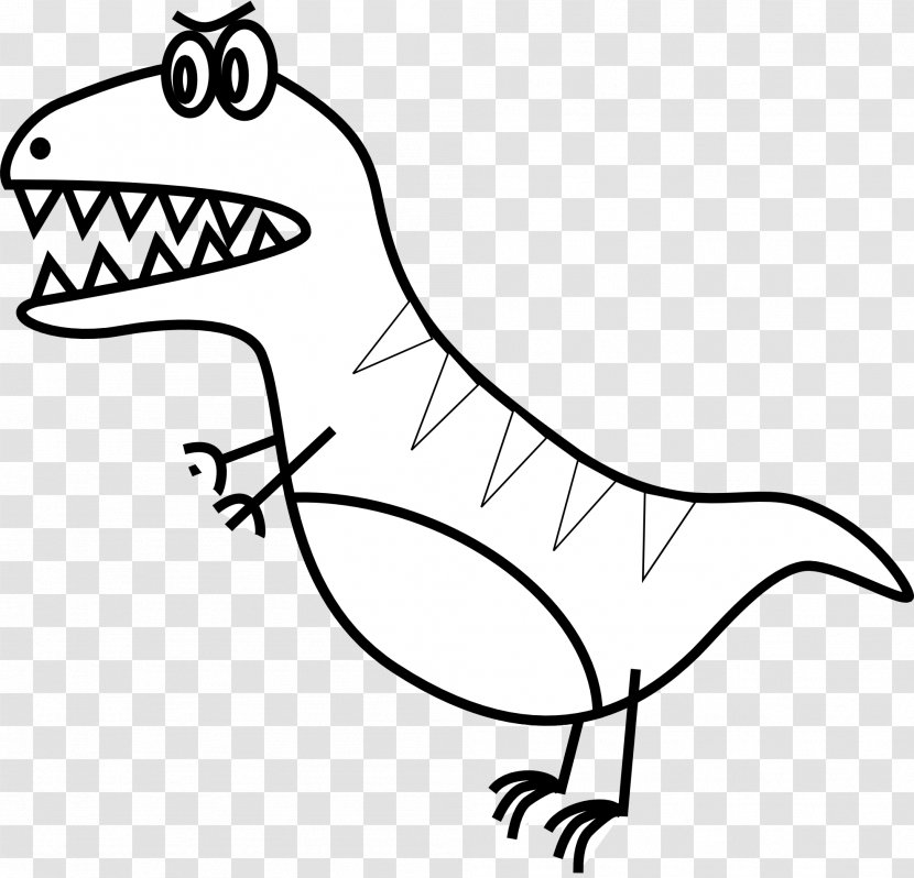 Tyrannosaurus Dinosaur Free Content Clip Art - Drawing - Dragon Line Transparent PNG