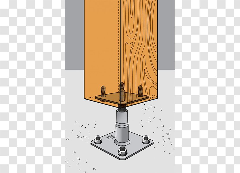 Post Wood Column Steel Concrete - Portillon Transparent PNG