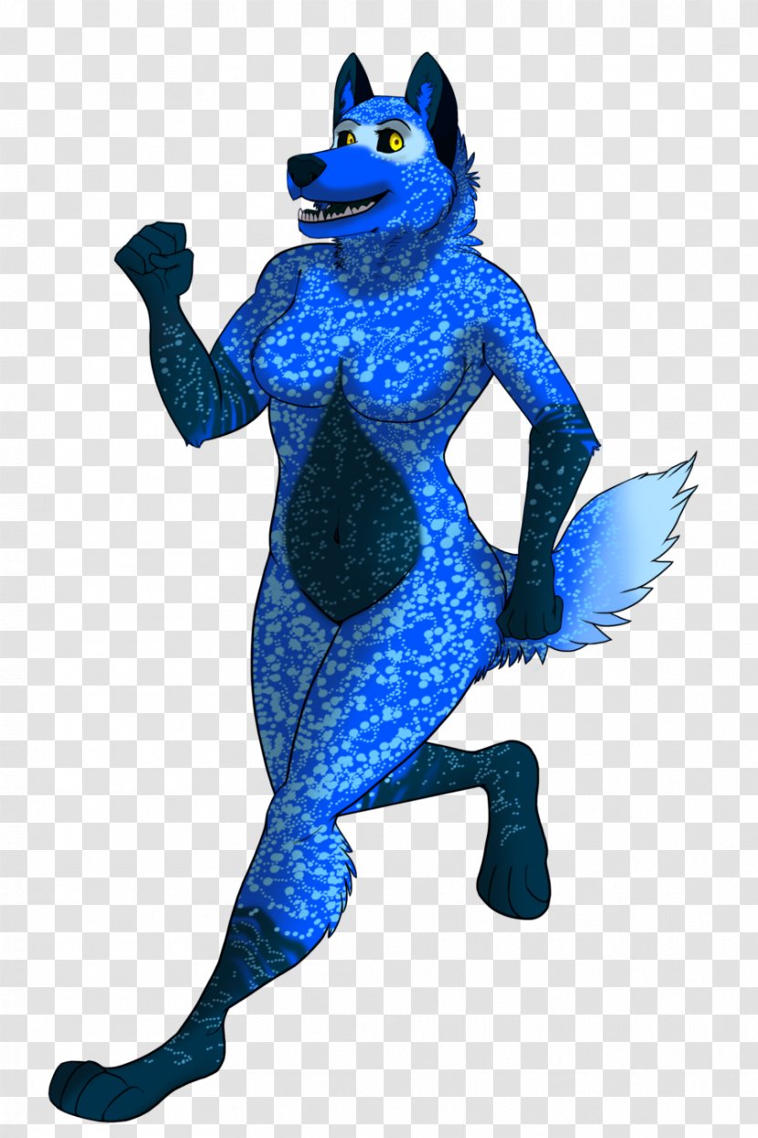 Cobalt Blue Costume Mascot Character - Skynight Transparent PNG