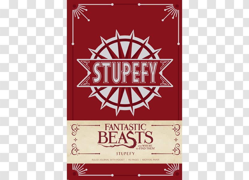Fantastic Beasts And Where To Find Them: Stupefy Hardcover Ruled Journal Harry Potter The Deathly Hallows - J K Rowling Transparent PNG