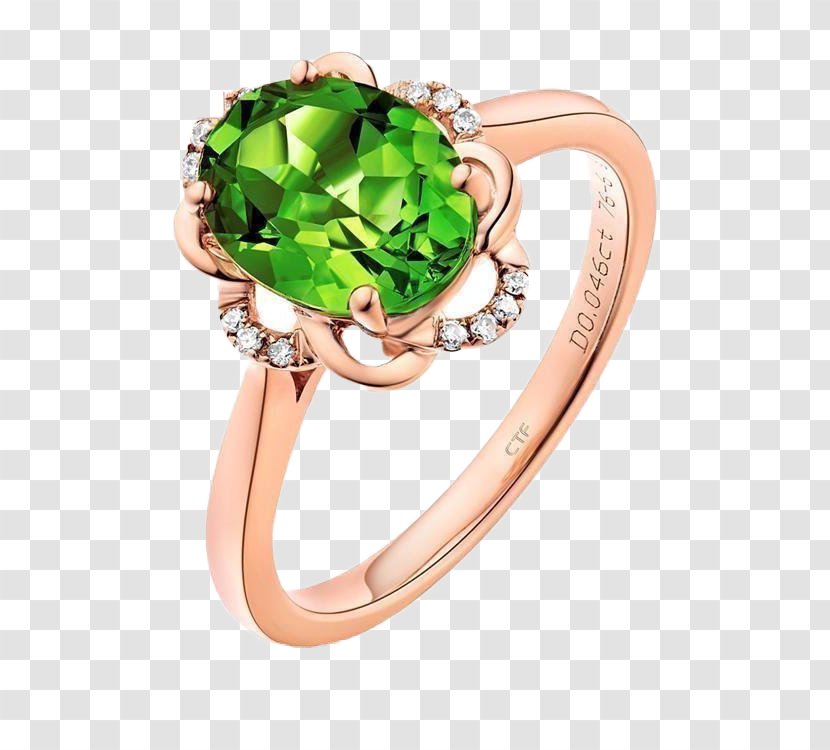 Ring Gold Diamond Brilliant - Fashion Accessory - Emerald Transparent PNG