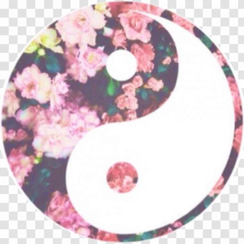 Yin And Yang Flower Drawing Desktop Wallpaper - Rose - STICKERS Transparent PNG