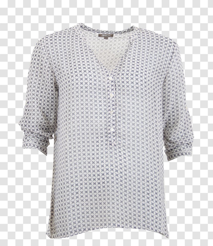Blouse Polka Dot Sleeve Button Outerwear - Barnes Noble Transparent PNG