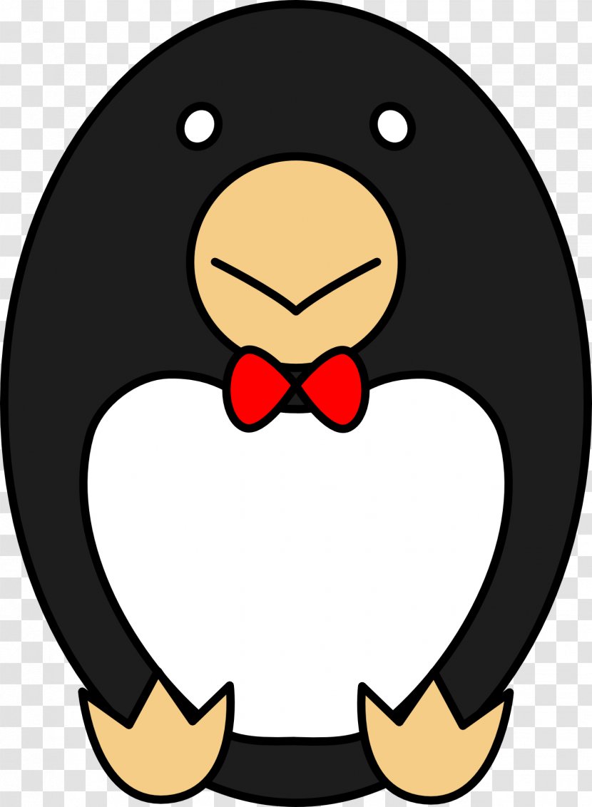 Penguin Bow Tie Clothing Clip Art - Facial Expression Transparent PNG