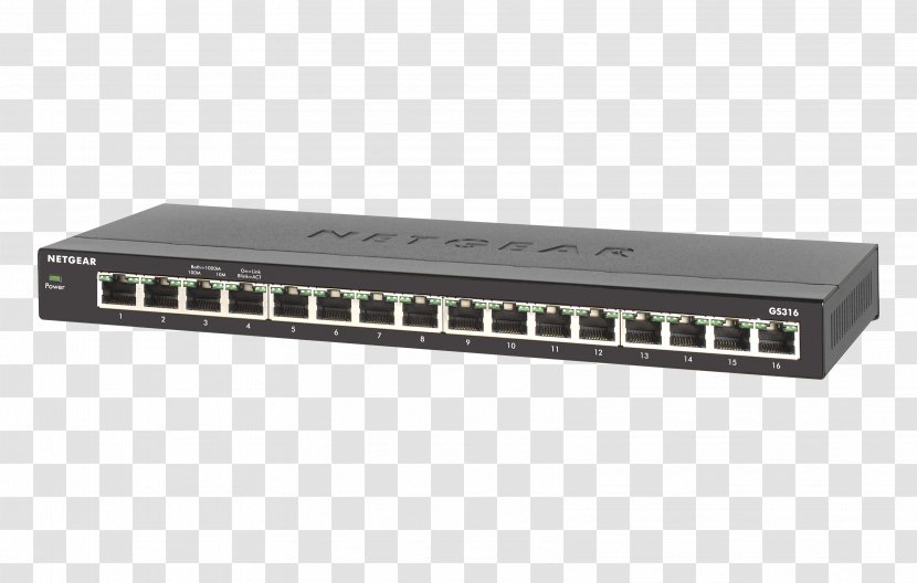 Gigabit Ethernet Network Switch Netgear - Electronics Accessory - Hub Transparent PNG