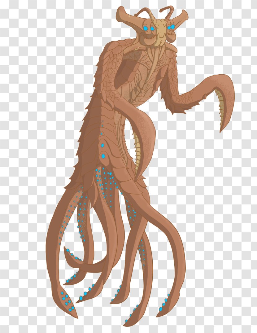 Subnautica Sea Octopus Drawing Image - Deep Creature - Leviathan Reaper Transparent PNG