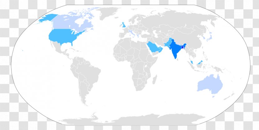 United States India World Country Map - Globe Transparent PNG