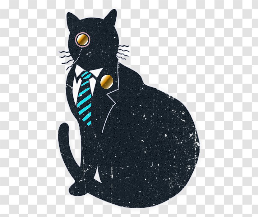 Whiskers Cat Black M - Small To Medium Sized Cats - Bad Transparent PNG