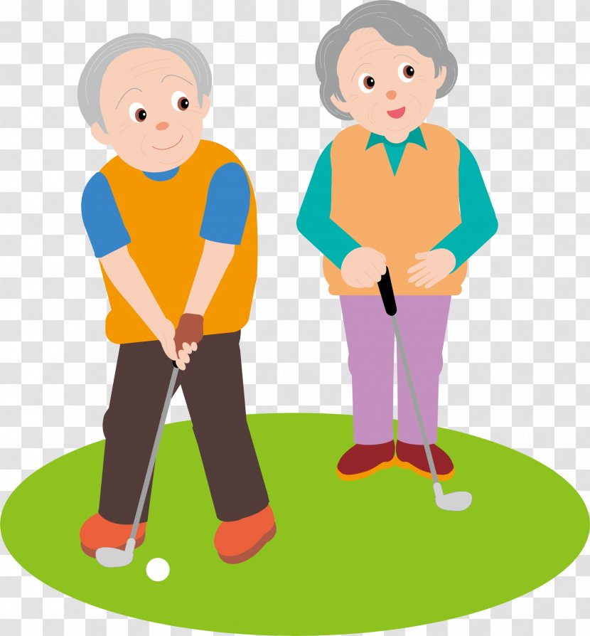 Golf Old Age Clip Art - Child - Play The Man Transparent PNG