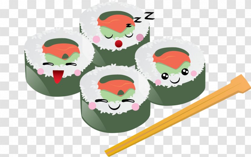Sushi Japanese Cuisine Sashimi Gimbap Clip Art - Free Content - Cliparts Transparent PNG