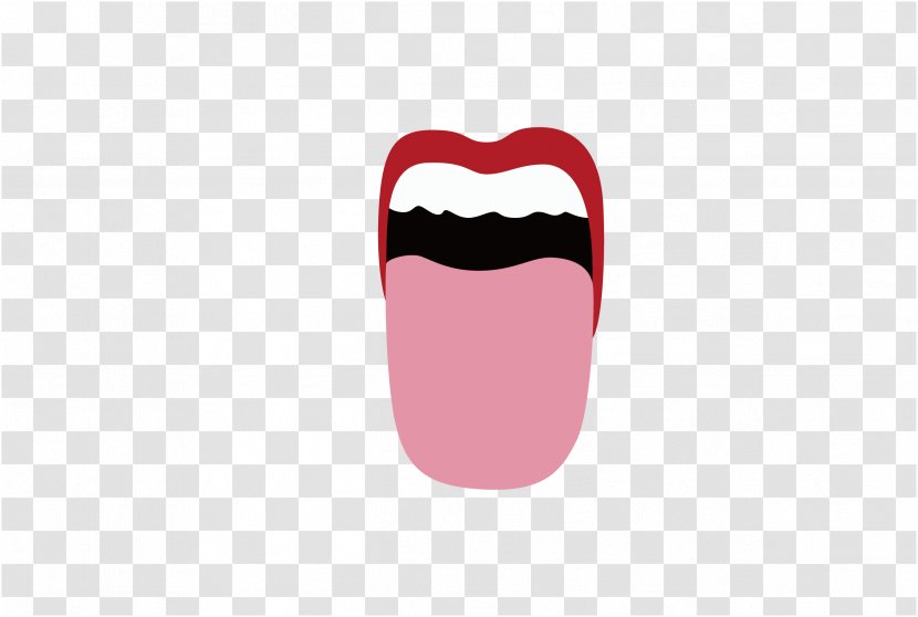 Tongue Mouth Lip - Cartoon Transparent PNG