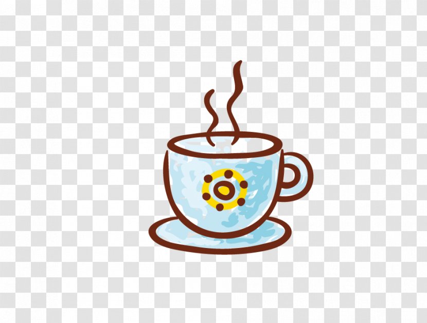 Cartoon Coffee Cup Clip Art - Teapot - Hand-painted Transparent PNG