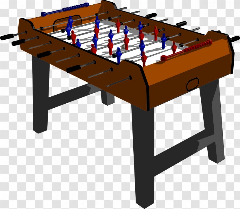 Table Foosball Game Clip Art - Indoor Games And Sports - Ping Pong Transparent PNG