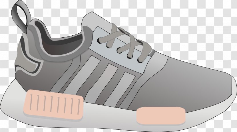 Shoe Sneakers Clip Art - White - Cartoon Shoes Transparent PNG