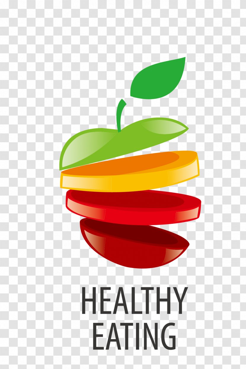 Logo Healthy Diet Eating Food - Creative Apple Transparent PNG