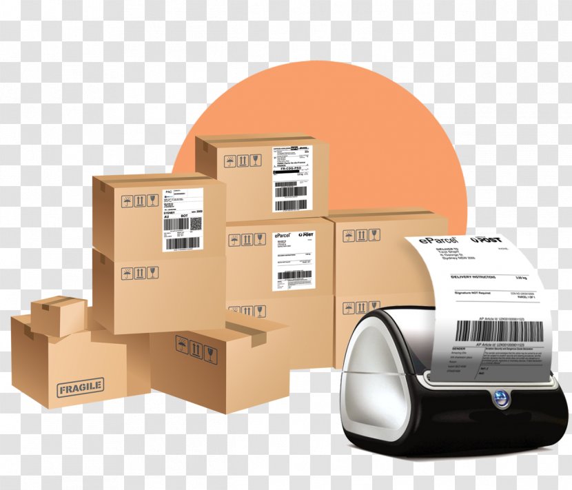DHL EXPRESS E-commerce Label Australia Post Courier - Office Supplies Transparent PNG