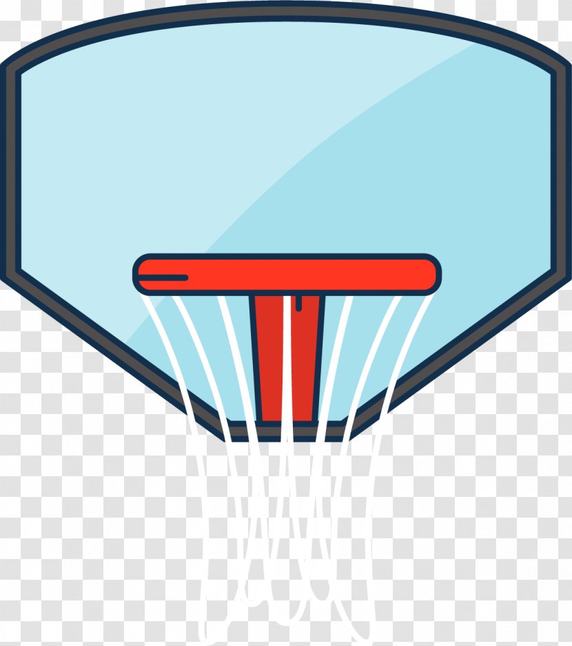 Basketball Backboard Breakaway Rim - Wing - Cartoon Style Box Transparent PNG