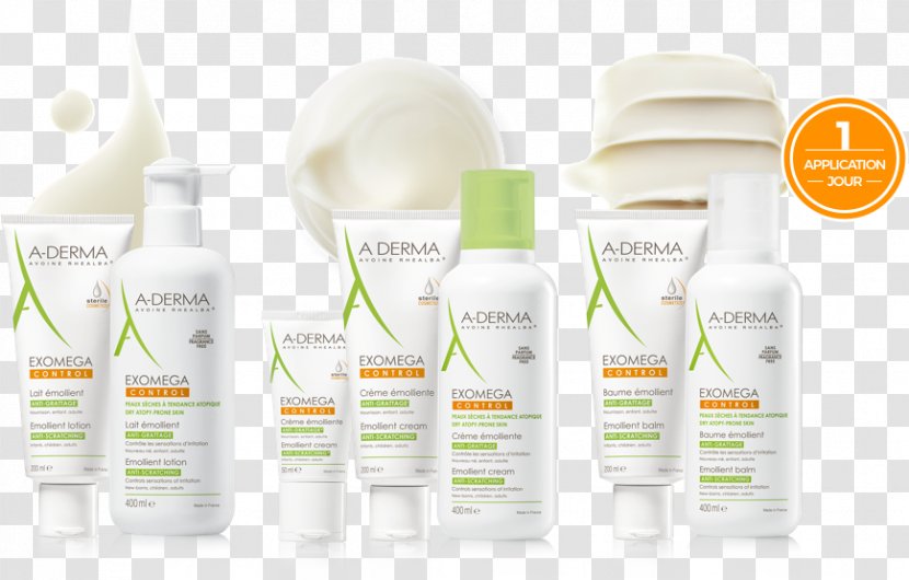 Lotion A-Derma Exomega Control Cream A-DERMA EXOMEGA D.E.F.I Emollient Skin Book - Dermis - Paisa Transparent PNG