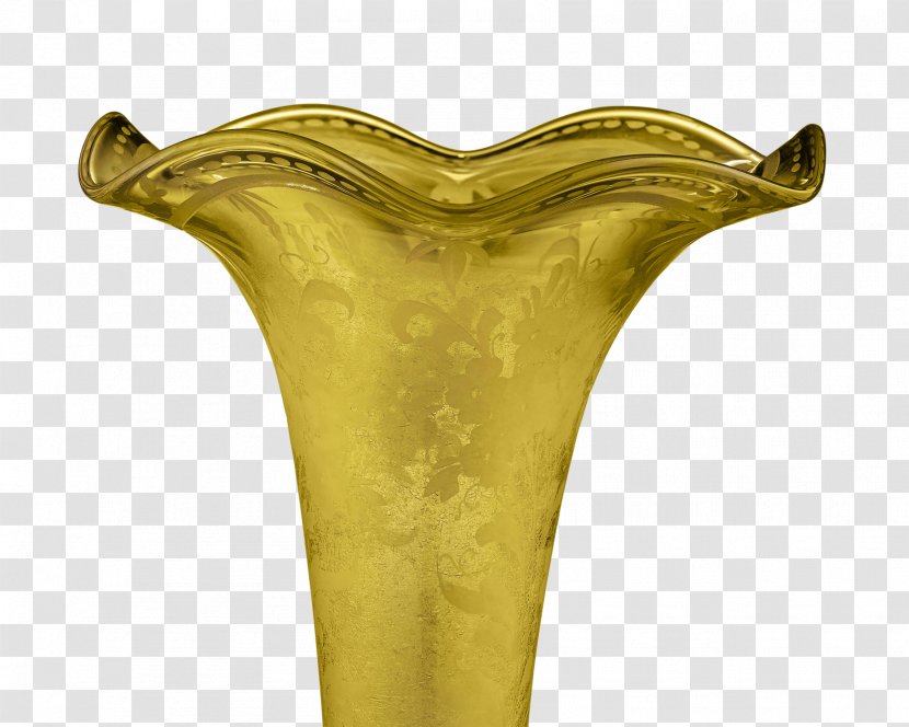 Vase Pressed Glass Lid Cornucopia - Antique - Bronze Drum Design Transparent PNG