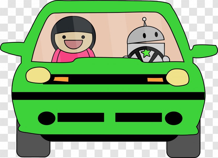 Car Clip Art - Robot - Driving Transparent PNG