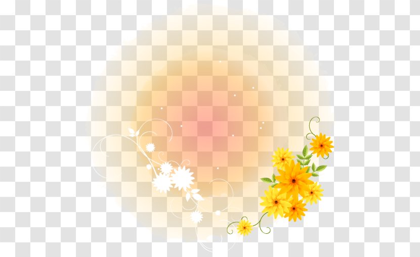 Desktop Wallpaper Computer Sunlight Sky Limited - Floral Background Transparent PNG