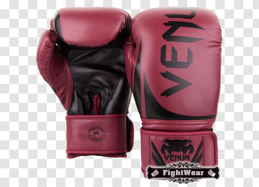 Red Wine Venum Challenger 2.0 Boxing Gloves Transparent PNG