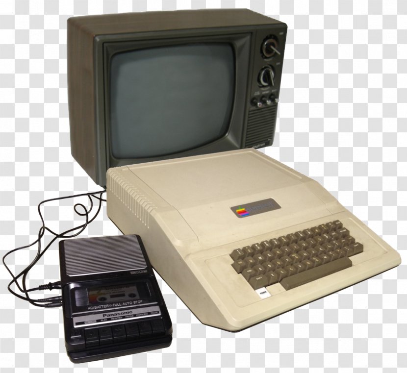 Apple IIe II Series Plus - System - Vintage Computer Transparent PNG