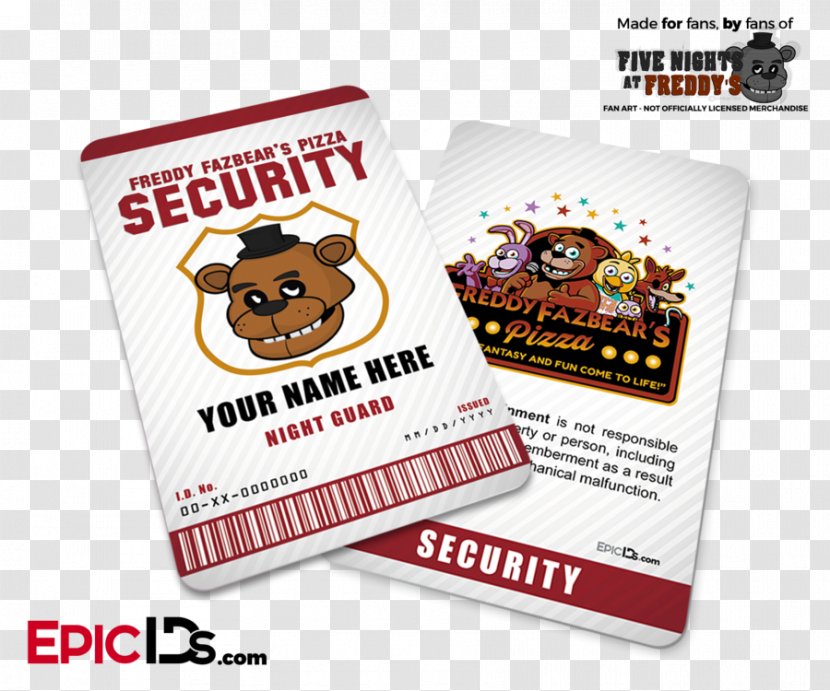 Freddy Fazbear's Pizzeria Simulator Five Nights At Freddy's Pizza Game Petit Four - Material - Badge Mockup Transparent PNG