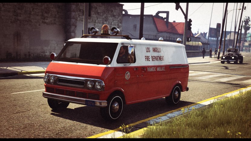 Grand Theft Auto V Car Los Angeles Fire Department Ambulance Van - Light Commercial Vehicle Transparent PNG