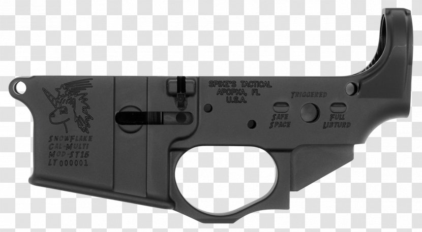 Receiver Semi-automatic Firearm Snowflake .223 Remington - Tree Transparent PNG