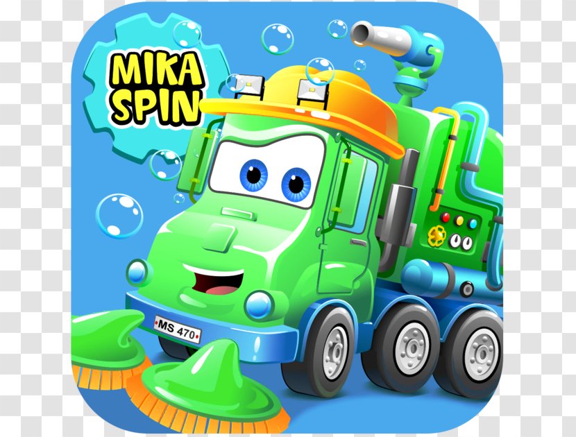 Motor Vehicle Transport Technology Cartoon - Street Sweeper Transparent PNG