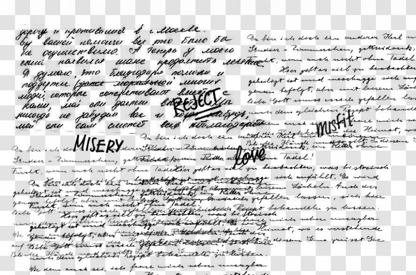 Text Document Handwriting - Deviantart Transparent PNG