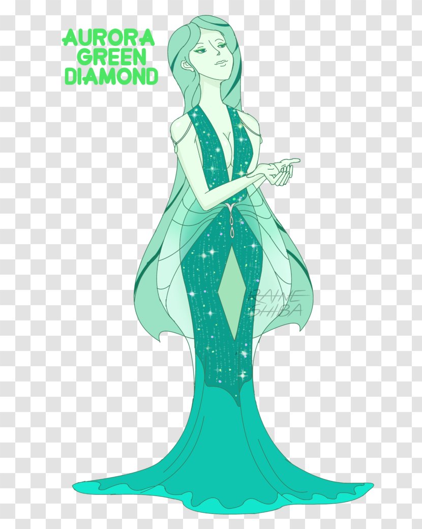 Aurora Green Diamond Blue Gemstone Transparent PNG