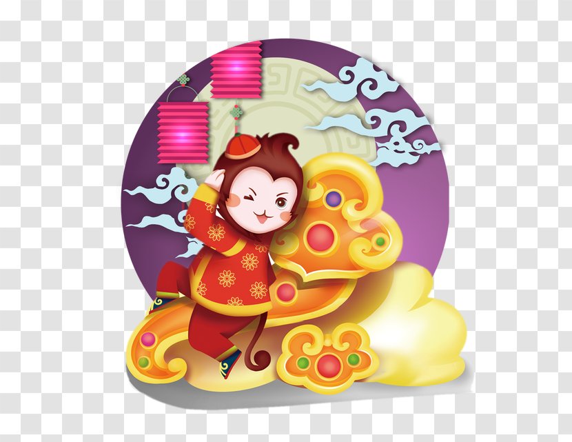 Monkey Chinese New Year Poster - S Day - Auspicious Of The Transparent PNG
