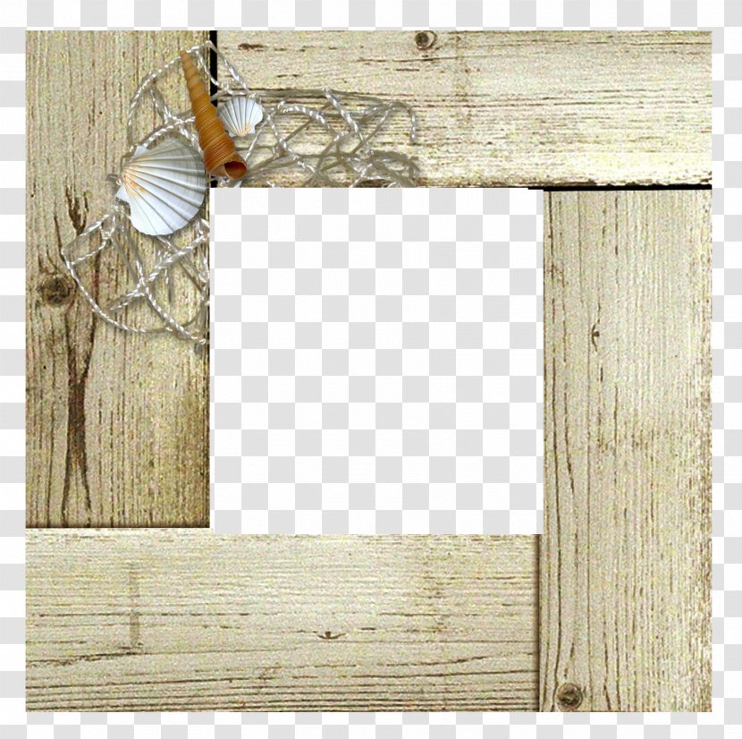 Picture Frame Wood Fishing Net - Scallop - Scallops Conch Decorative Wooden Transparent PNG