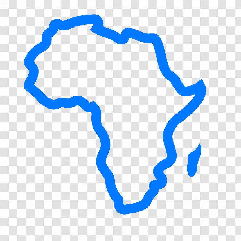 Africa Massa Clip Art - Electric Blue Transparent PNG