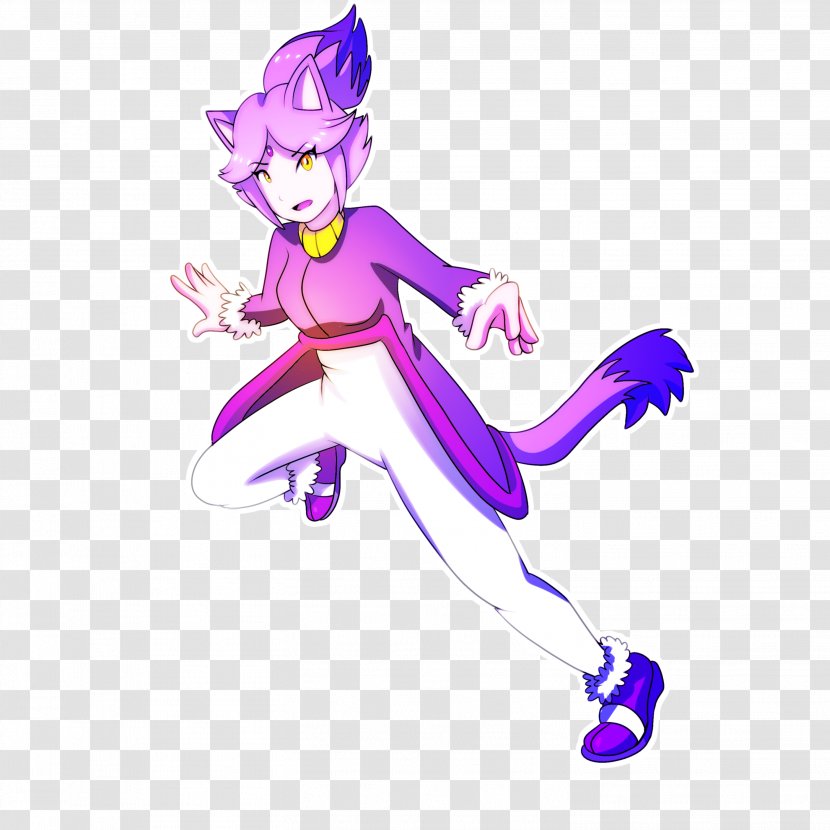 Sonic The Hedgehog Big Cat Espio Chameleon Blaze - Watercolor - Lynx Transparent PNG