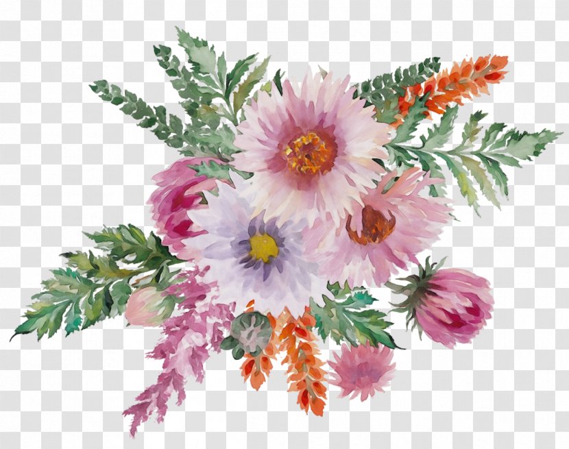 Bouquet Of Flowers Drawing - Gerbera - Daisy Family Petal Transparent PNG