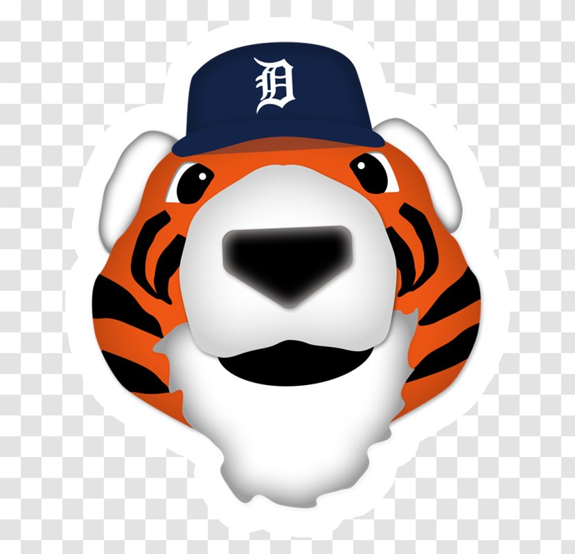 Detroit Tigers Headgear Snout Clip Art - Mascot Transparent PNG
