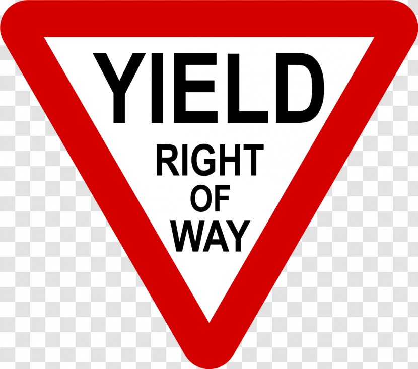 Yield Sign Right-of-way Stop Traffic United States Transparent PNG