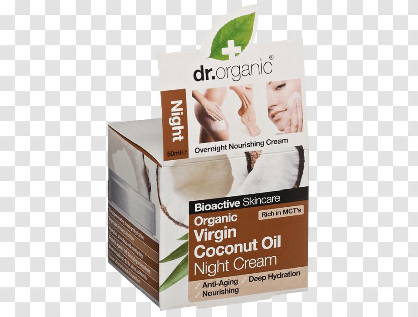 Dr. Organic Virgin Olive Oil Night Cream Coconut Moroccan Cuisine - Natural Transparent PNG